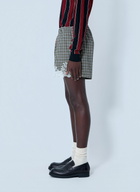 Martine Rose Lace Trim Checkered Shorts