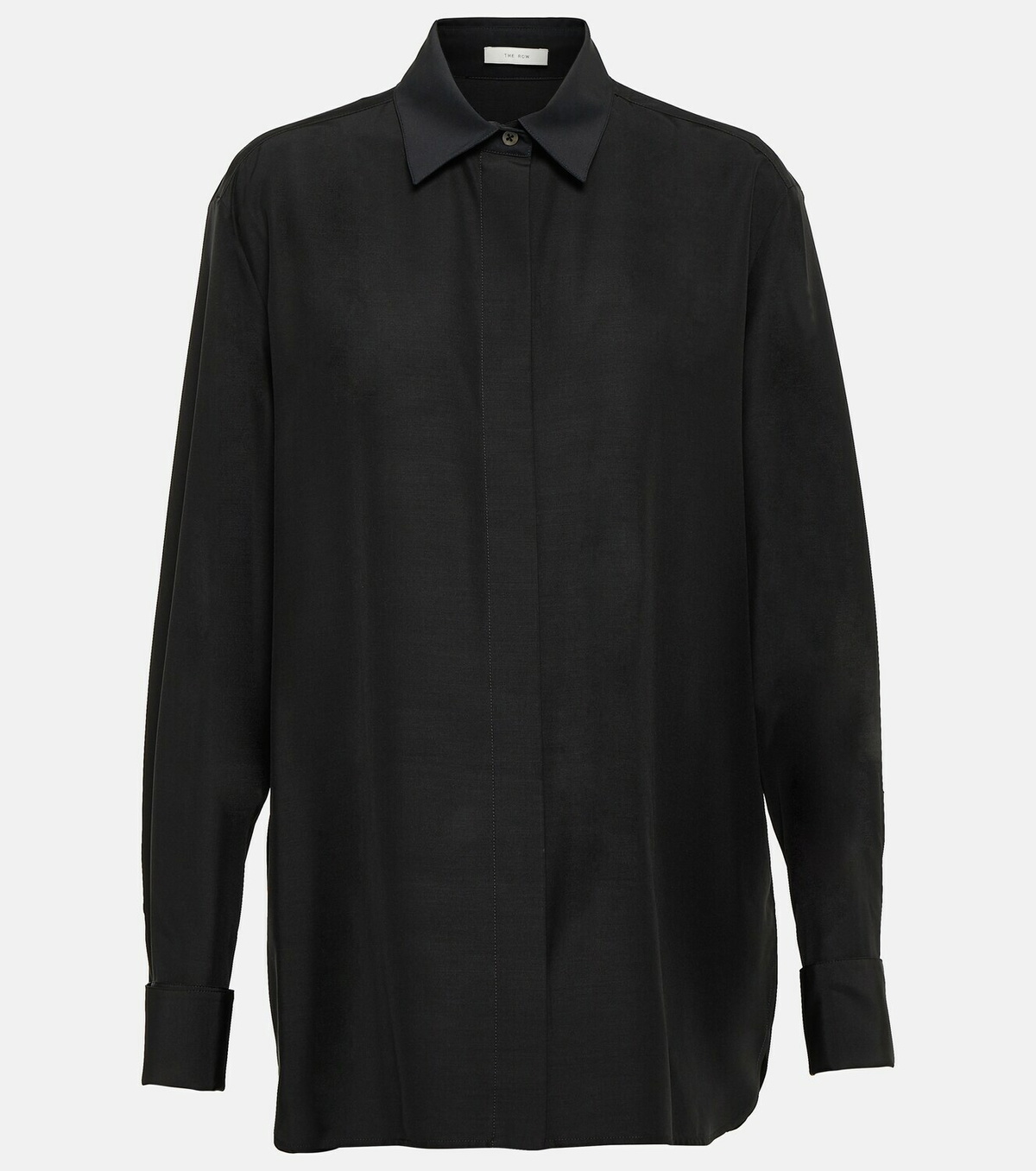 The Row Sisella silk and wool shirt