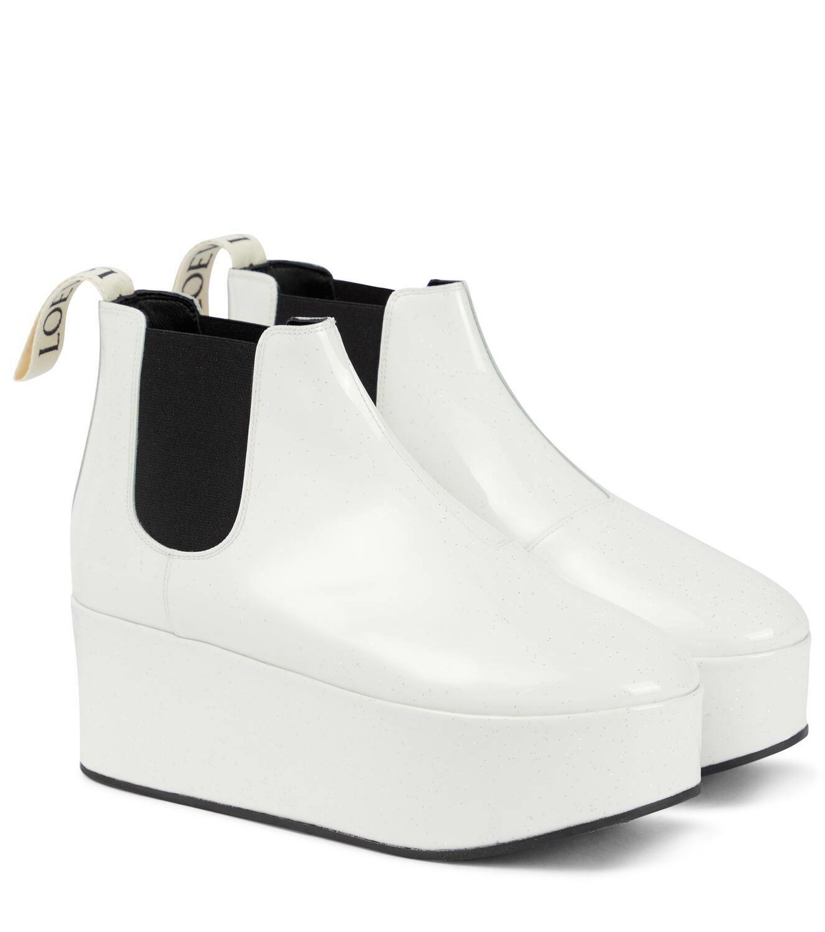 Loewe Patent leather platform Chelsea boots