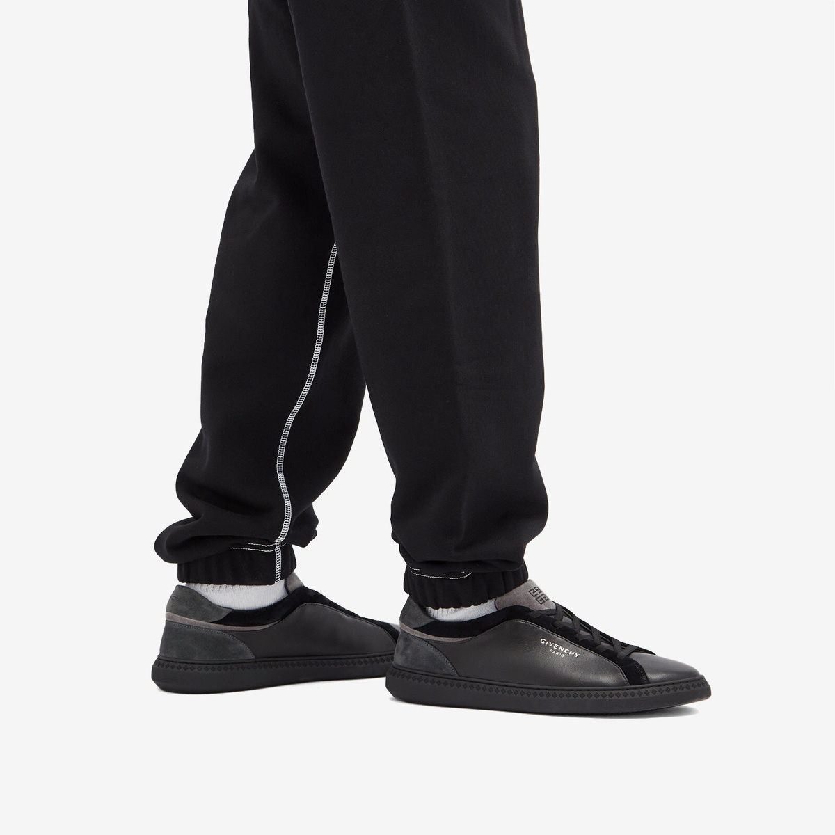 ジュディページ Givenchy Men's G Set Low Top Elastic Sneakers in Black/Grey