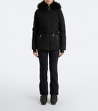 Yves Salomon Belted shearling-trimmed ski jacket