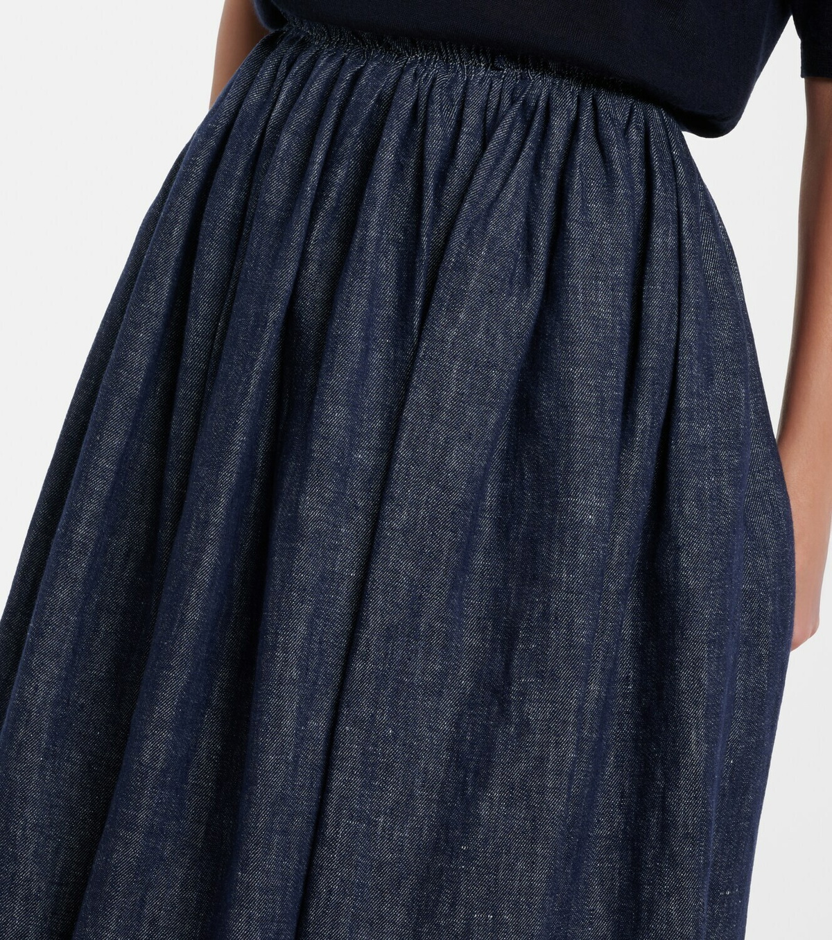 Gabriela Hearst Eloran linen midi skirt