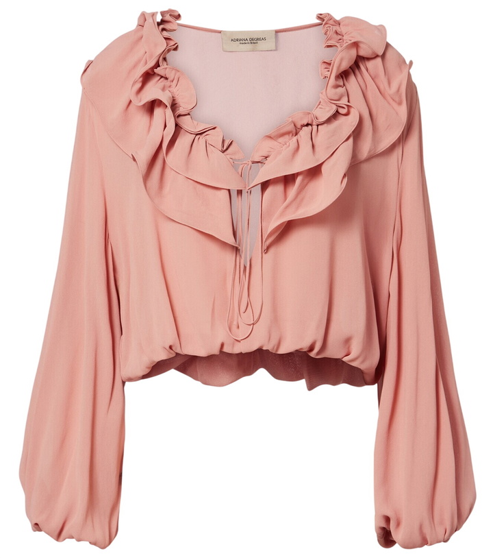 Photo: Adriana Degreas Ruffled crop top