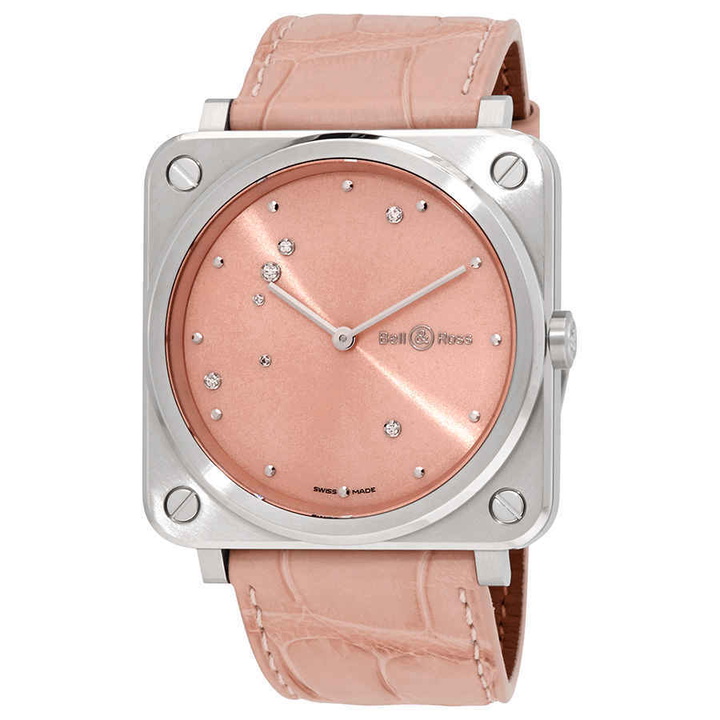 Photo: Bell and Ross Pink Diamond Eagle Quartz Pink Dial Ladies Watch BRS-EP-ST/SCR