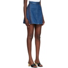 Givenchy Blue Cocoon Denim Miniskirt
