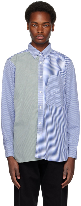 Photo: Pop Trading Company Blue & Green Checked Shirt