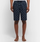 Derek Rose - Nelson Printed Cotton-Batiste Pyjama Shorts - Navy