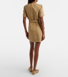 Gucci GG Canvas belted minidress