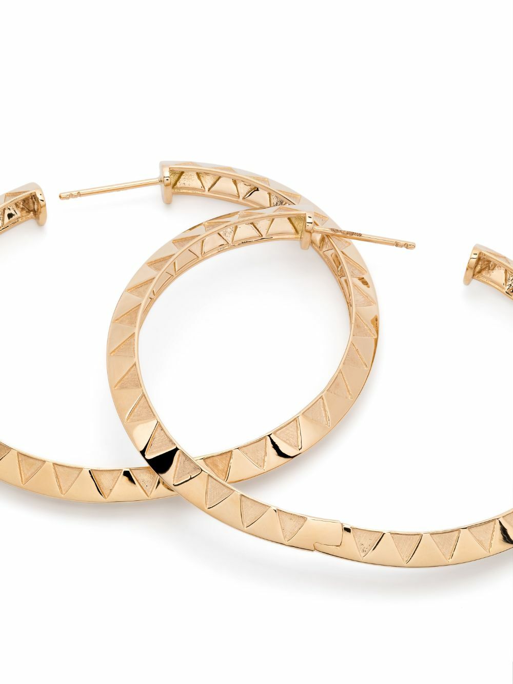Harwell Godfrey 18K Yellow Gold Knife Edge Hoop Earrings