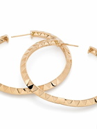 Harwell Godfrey 18K Yellow Gold Knife Edge Hoop Earrings