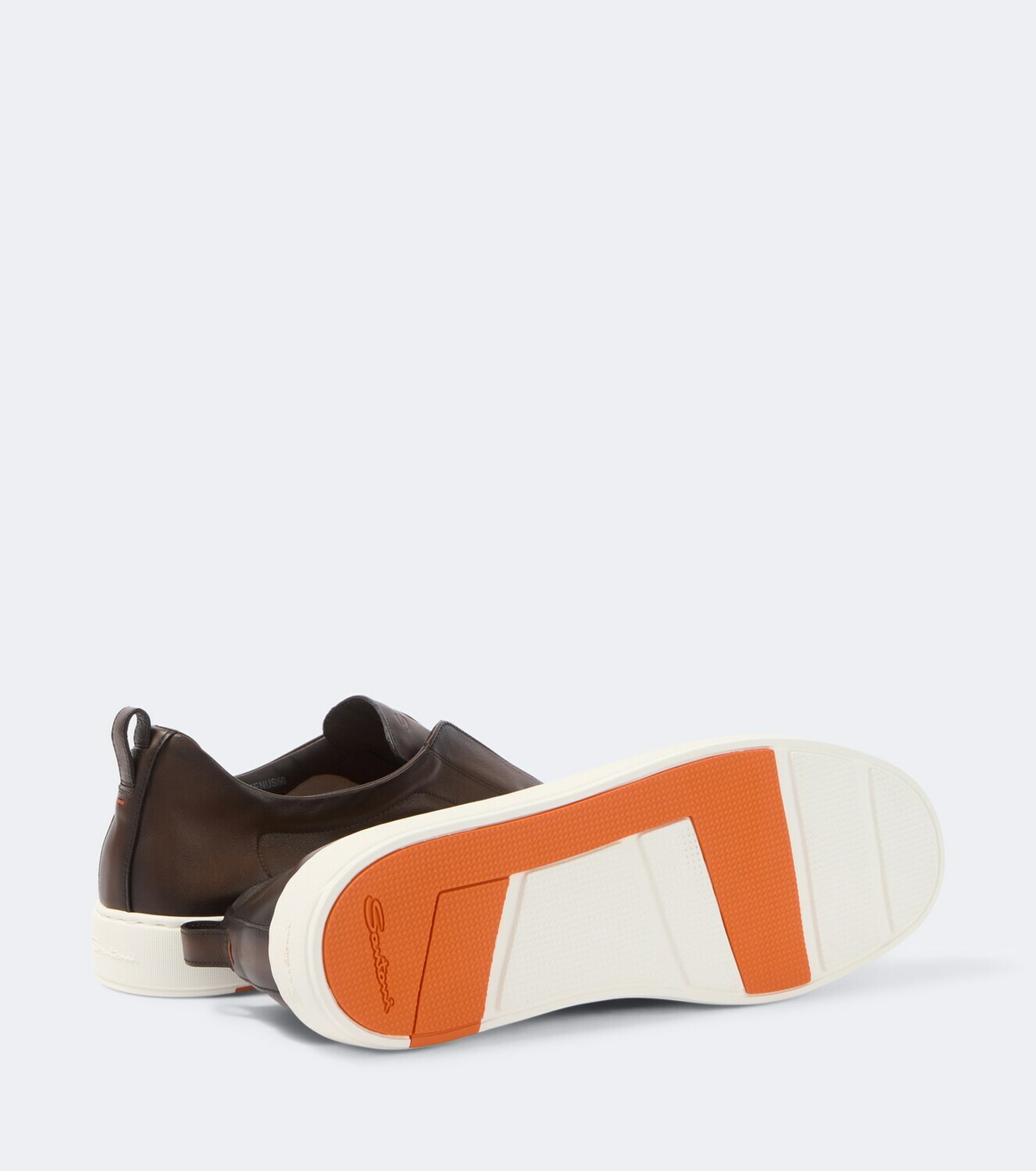 Santoni Victory leather slip-on sneakers