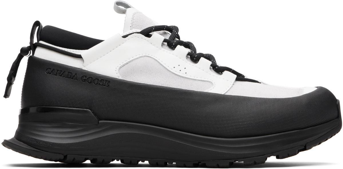 Canada Goose White & Black Glacier Trail Sneakers