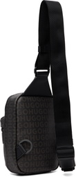 Hugo Black Grained Faux-Leather Bag