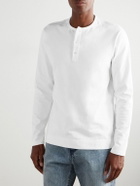Massimo Alba - Manchester Cotton-Jersey Henley T-Shirt - White