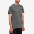 The North Face Men's Simple Dome T-Shirt in Medium Grey Heather