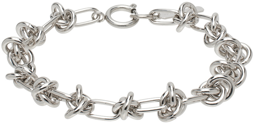 Justine Clenquet SSENSE Exclusive Silver & Gold Lewis