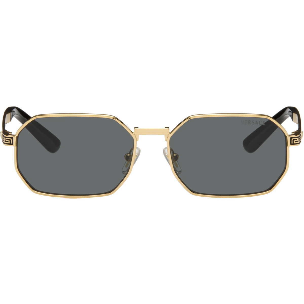 Versace Gold Greca Flow Sunglasses