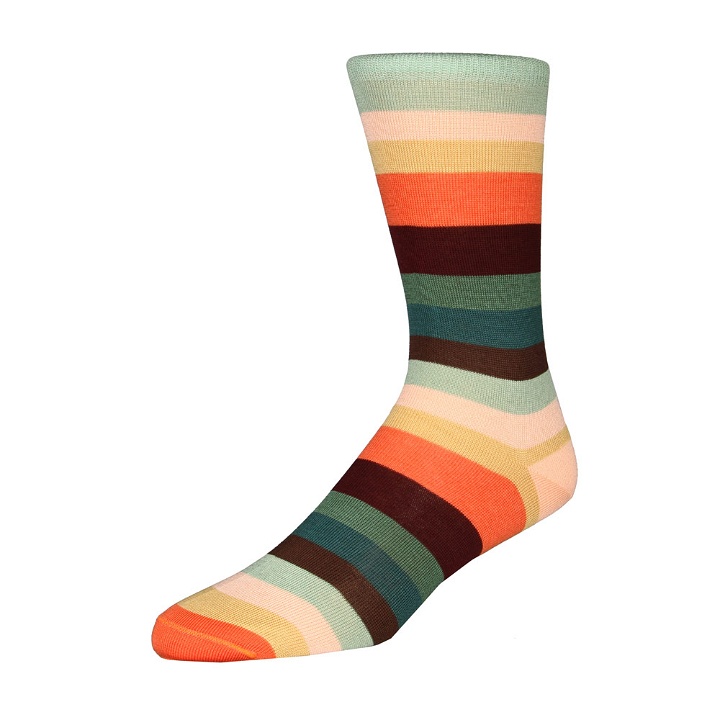 Photo: Artist Stripe Sock - Multi Stripe