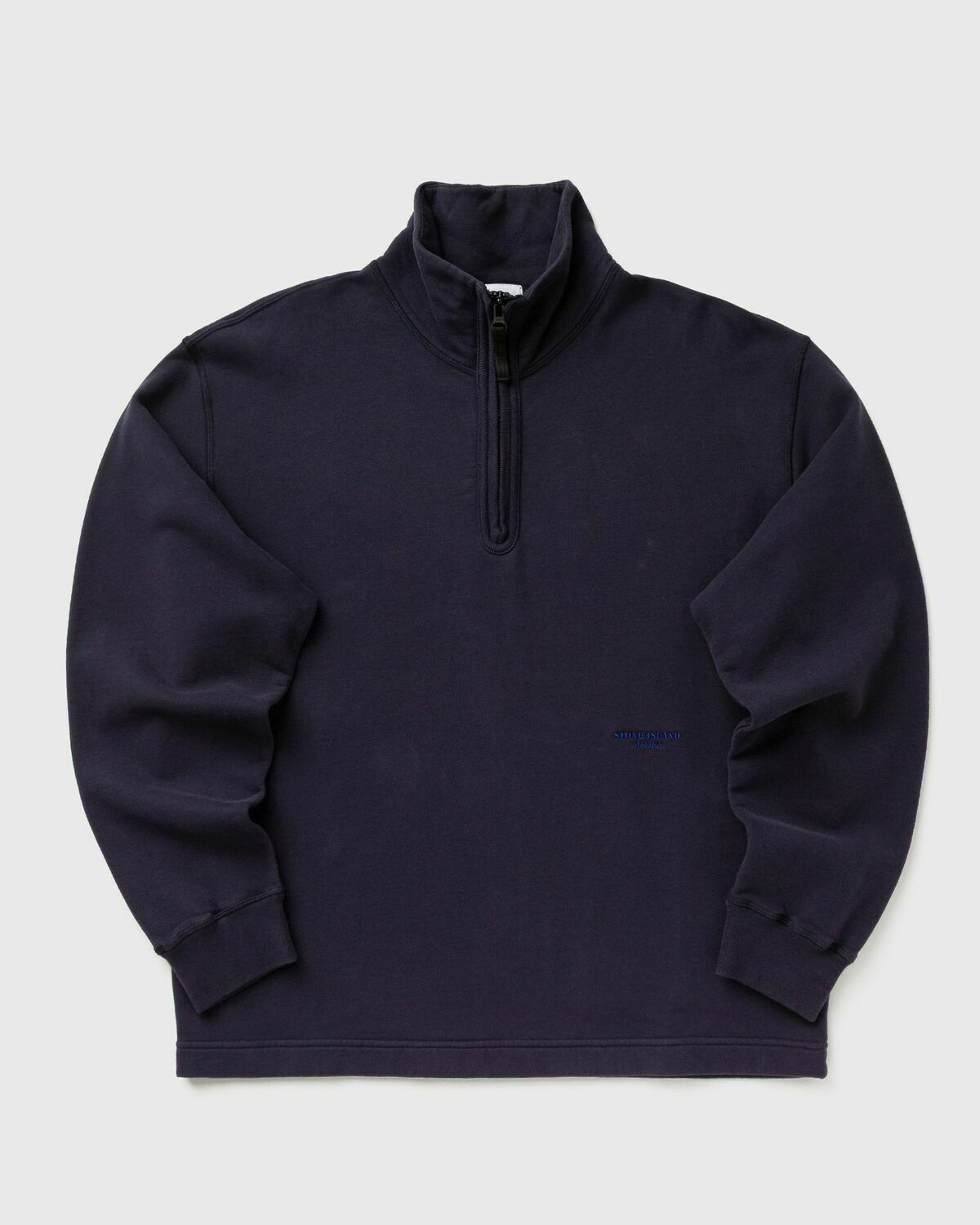 STONE  ネイビーハーフジップパーカー marina Stone Island MARINA LS POLO Blue Mens Half-Zip Stone Island