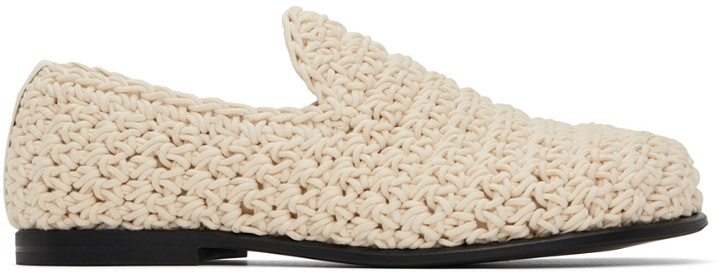 Photo: JW Anderson Off-White Crochet Loafers