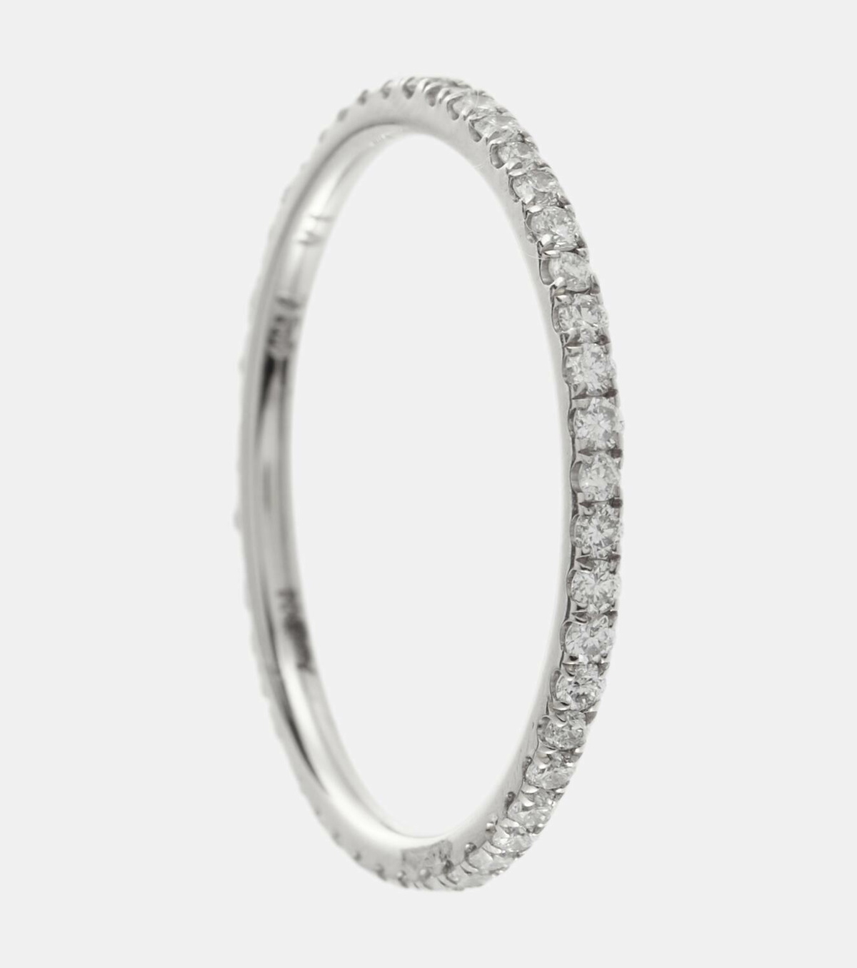 Ileana Makri Thread Band 18kt gold ring with diamonds