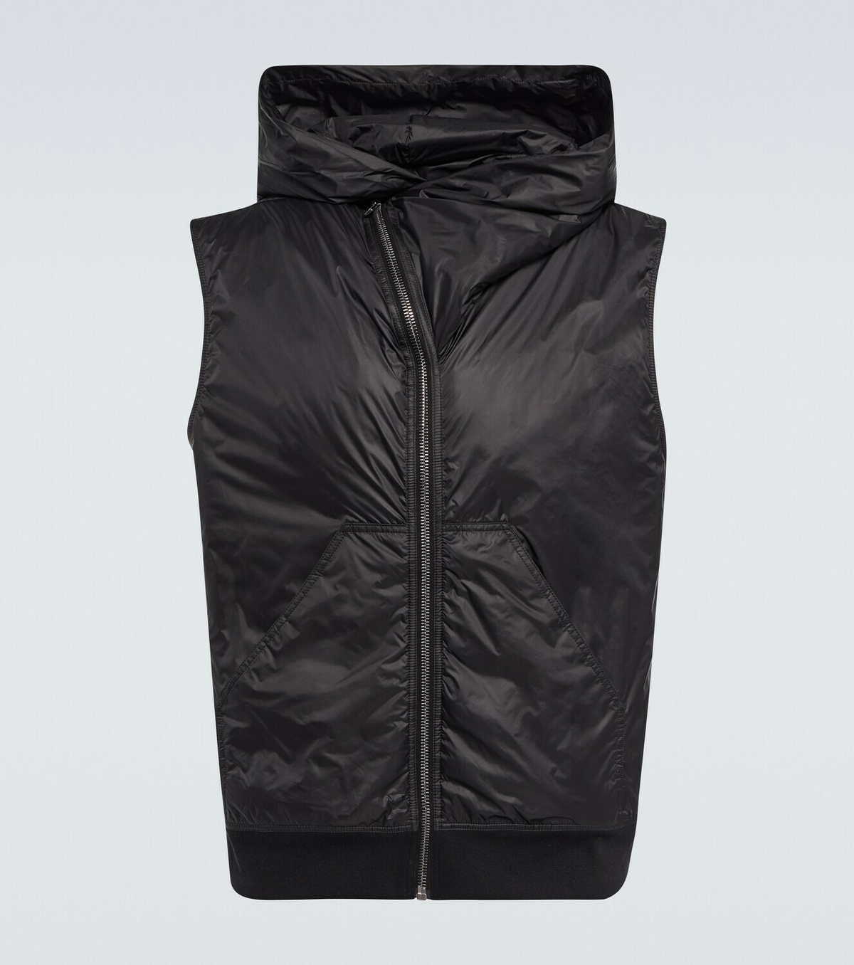 jumbo flight padded vest men black in polyamide - RICK OWENS - d — 2