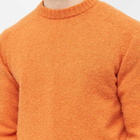 Albam Men's Boiled Wool Crew Neck Knit in Orange