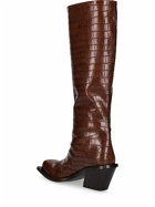 GIA BORGHINI - 60mm Blondine Faux Leather Cowboy Boots