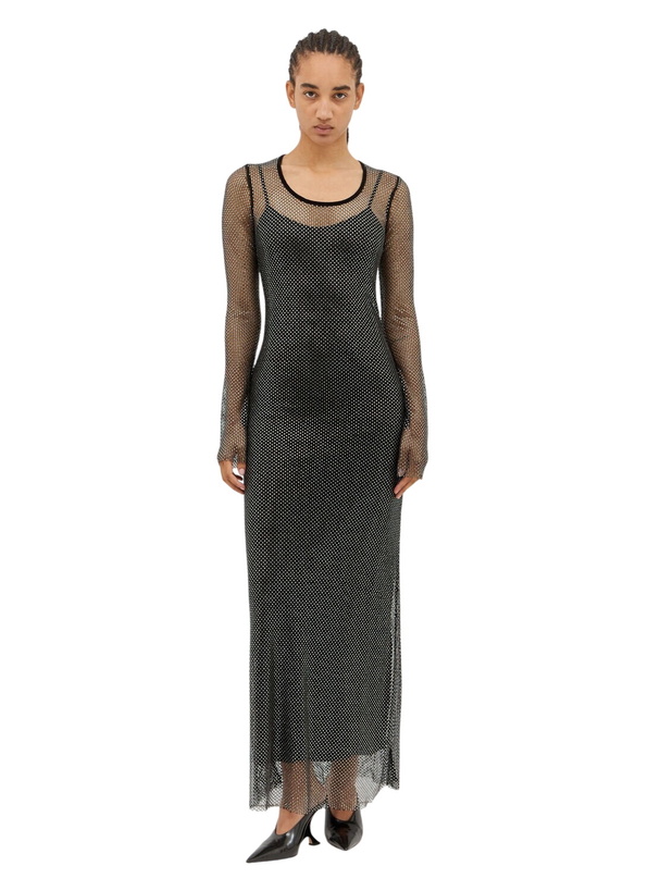 Photo: Sportmax Rhinestone Tulle Maxi Dress