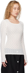 MINJUKIM White Puff Long Sleeve T-Shirt
