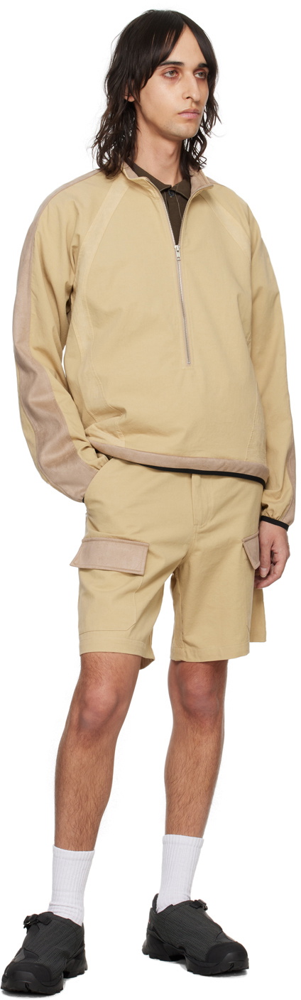 RANRA Beige Stubbur Shorts
