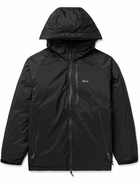 NANGA - Aurora Nubuck-Trimmed Padded Shell Hooded Down Jacket - Black