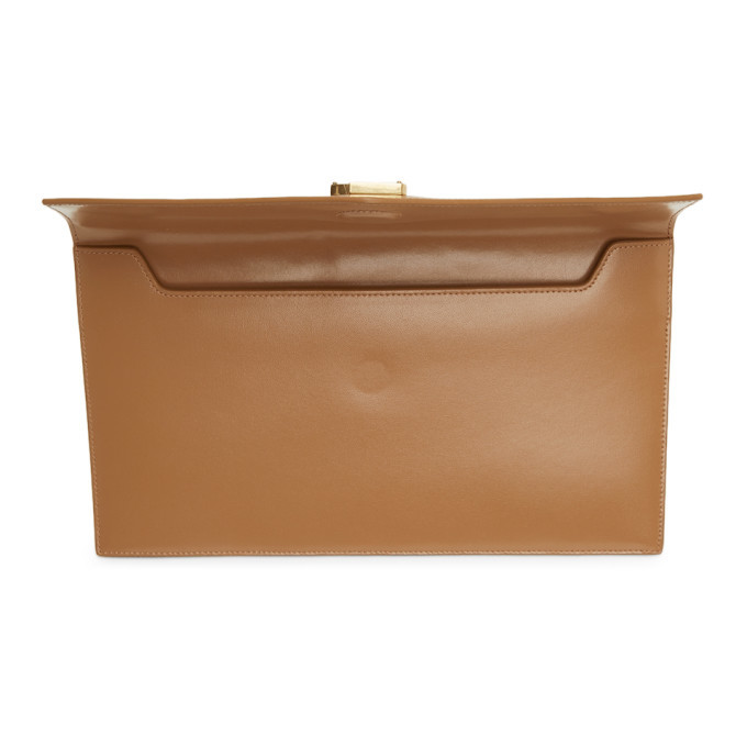 Ysl uptown pouch discount tan