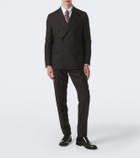 Lardini Checked double-breasted virgin wool suit