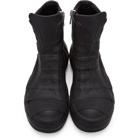 Rick Owens Black Rubber Performa High-Top Sneakers