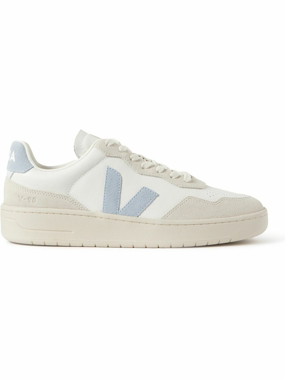 Veja - V-90 Suede and Leather Sneakers - Neutrals VEJA