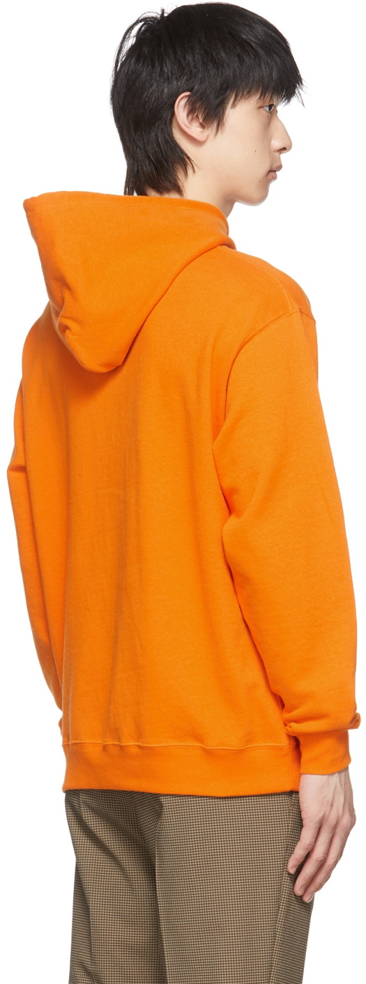 BEAMS PLUS Orange Cotton Hoodie