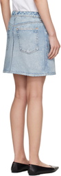 rag & bone Blue Miramar Terry Miniskirt