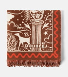 La DoubleJ Ionic wool and cashmere intarsia blanket
