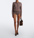 Magda Butrym Ribbed-knit cotton cardigan