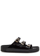 Birkenstock Florida Patent Leather Sliders Black