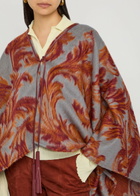 Etro Paisley-jacquard Brushed Wool-blend Cape - Multi Print - One Size