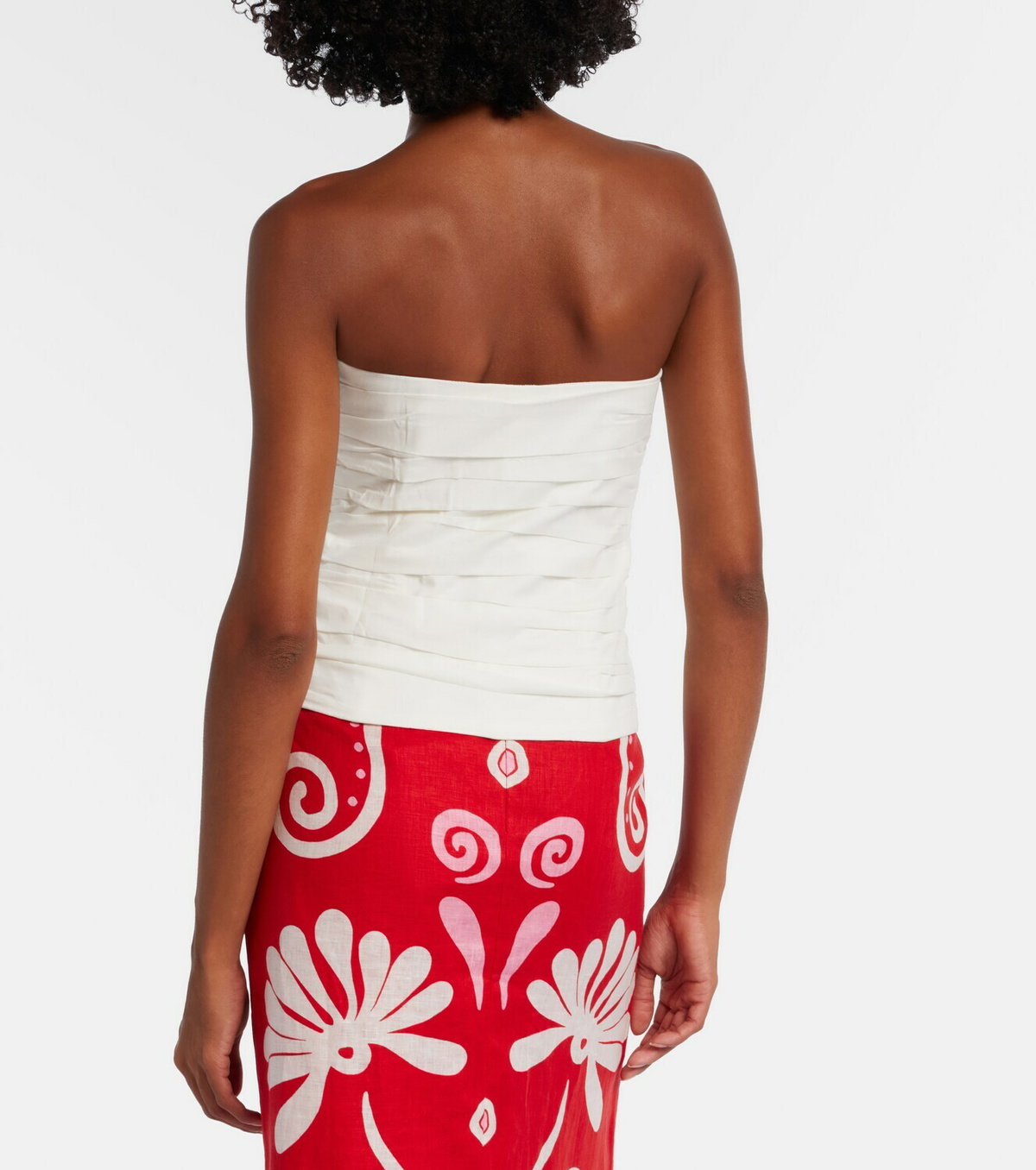 Adriana Degreas Opulence draped cotton corset