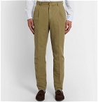 MAN 1924 - George Linen and Cotton-Blend Suit Trousers - Green