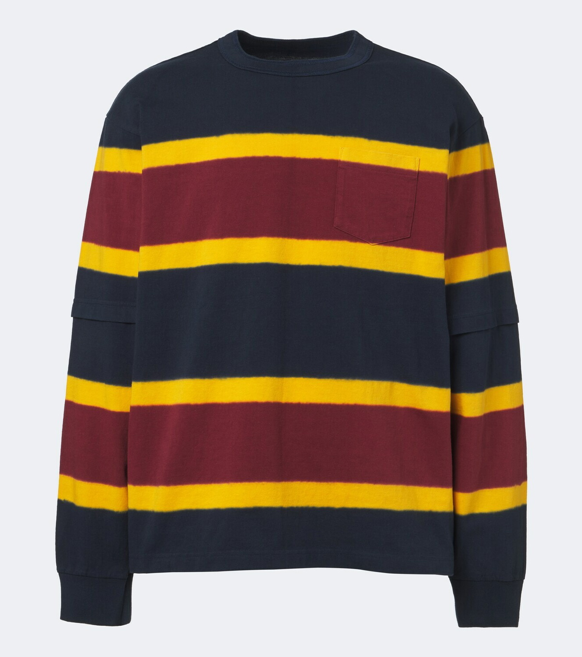 Sacai Striped cotton jersey sweatshirt