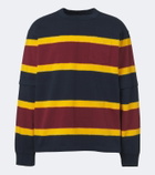 Sacai Striped cotton jersey sweatshirt