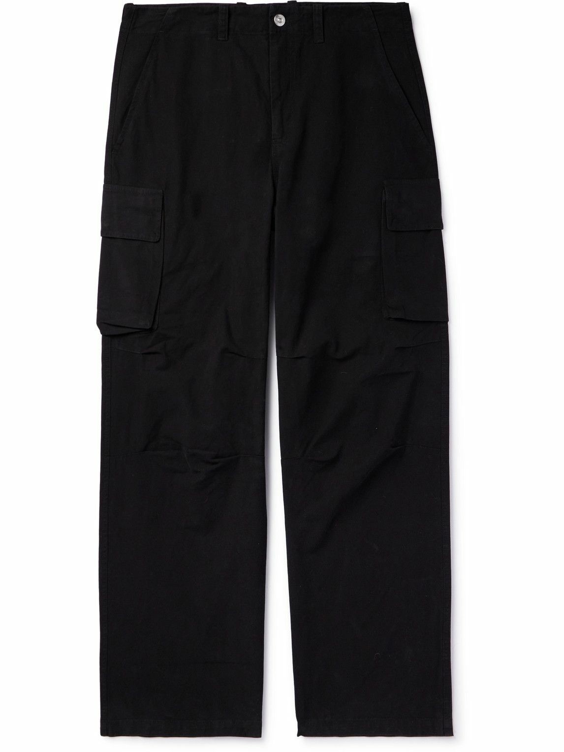 Black Lenadi cotton-canvas wide-leg trousers | Isabel Marant | MATCHES UK