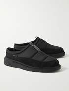 Canada Goose - Crofton Suede-Trimmed Quilted Nylon Mules - Black