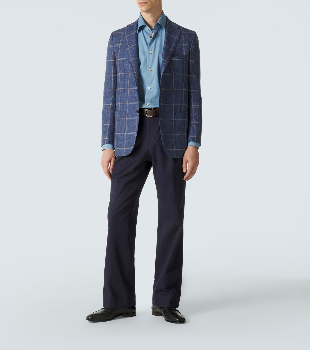 Kiton Leather penny loafers