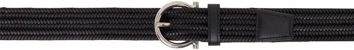 Photo: Ferragamo Black Braided Fixed Belt